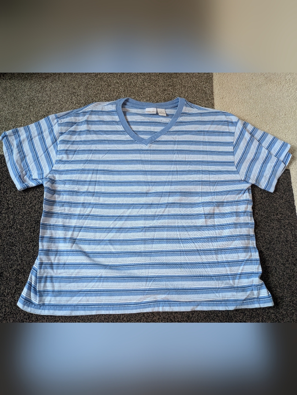 Blue And White Striped Cherokee T-shirt